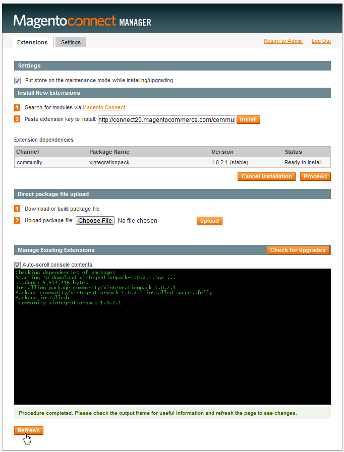 magento-connect-manager_installing